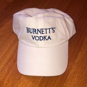 Burnett’s vodka hat white and blue
